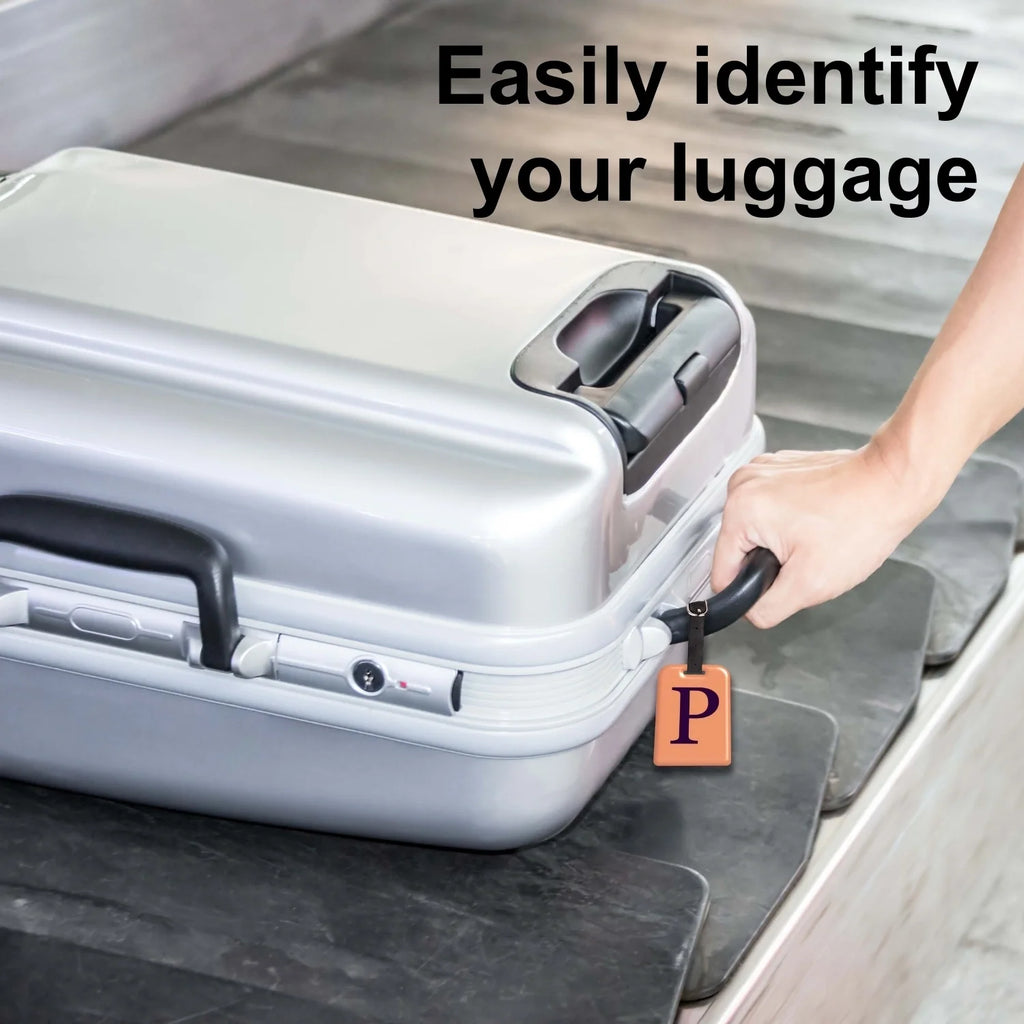 Initials Bag tag P  [pack 2]