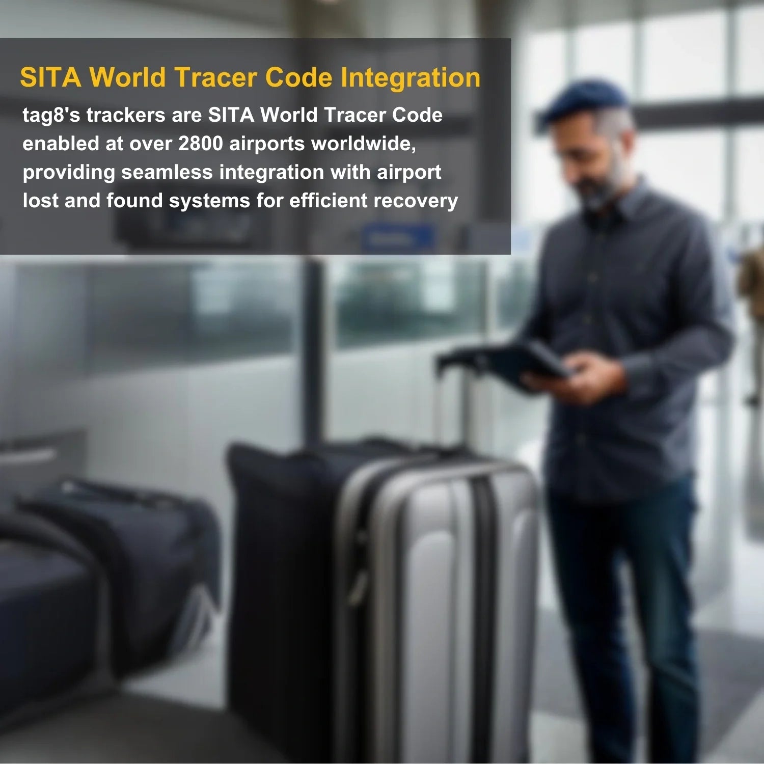 Smart Bag Security Tag - Luxembourg  [Pack 2]