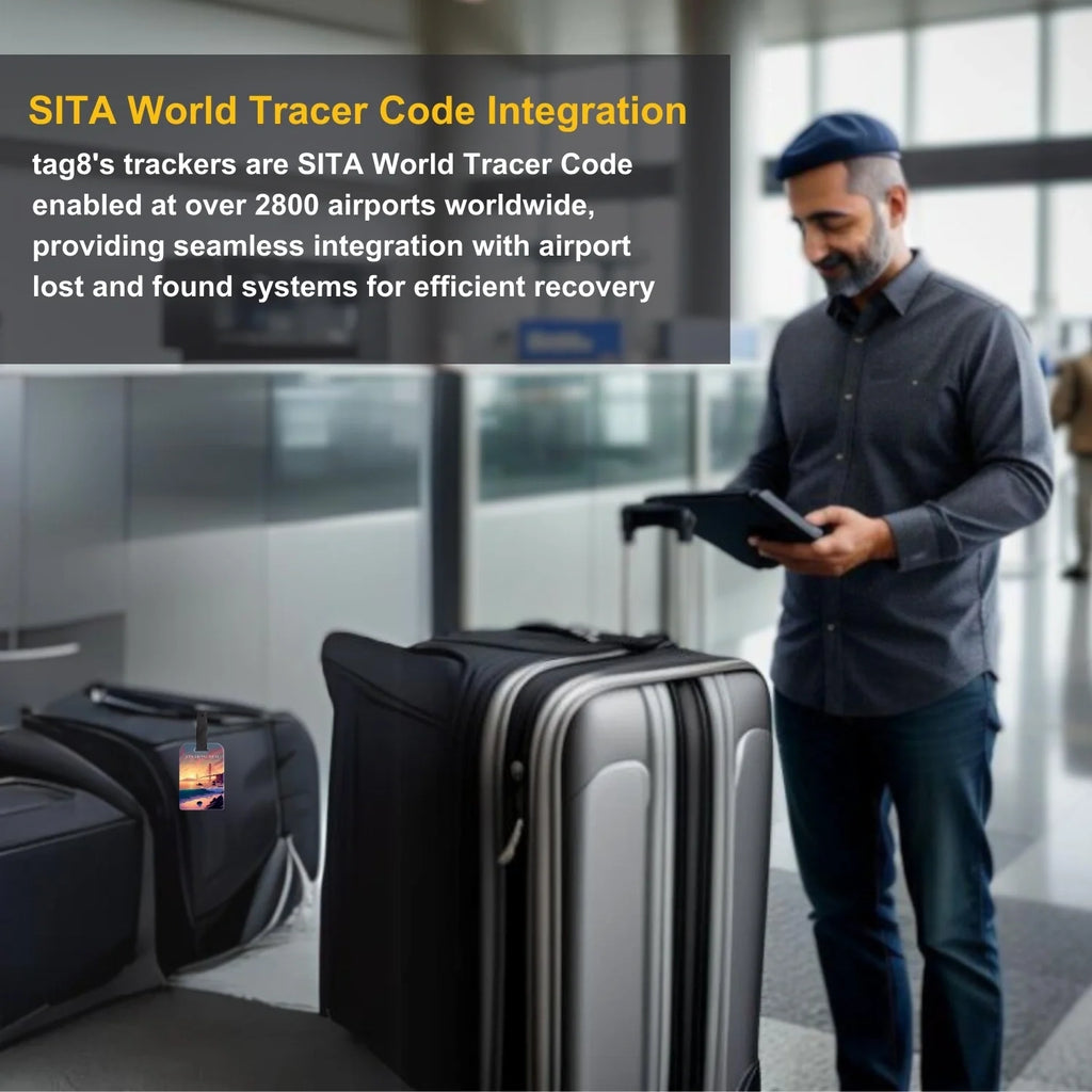 Smart Bag Security Tag - San Francisco  [Pack 2]